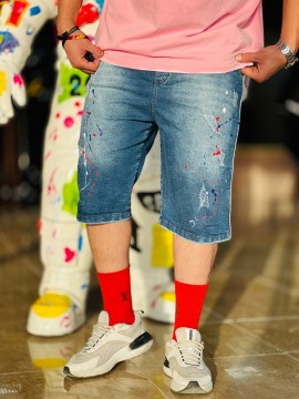 شلوارک جین سایز بزرگ کد 3404